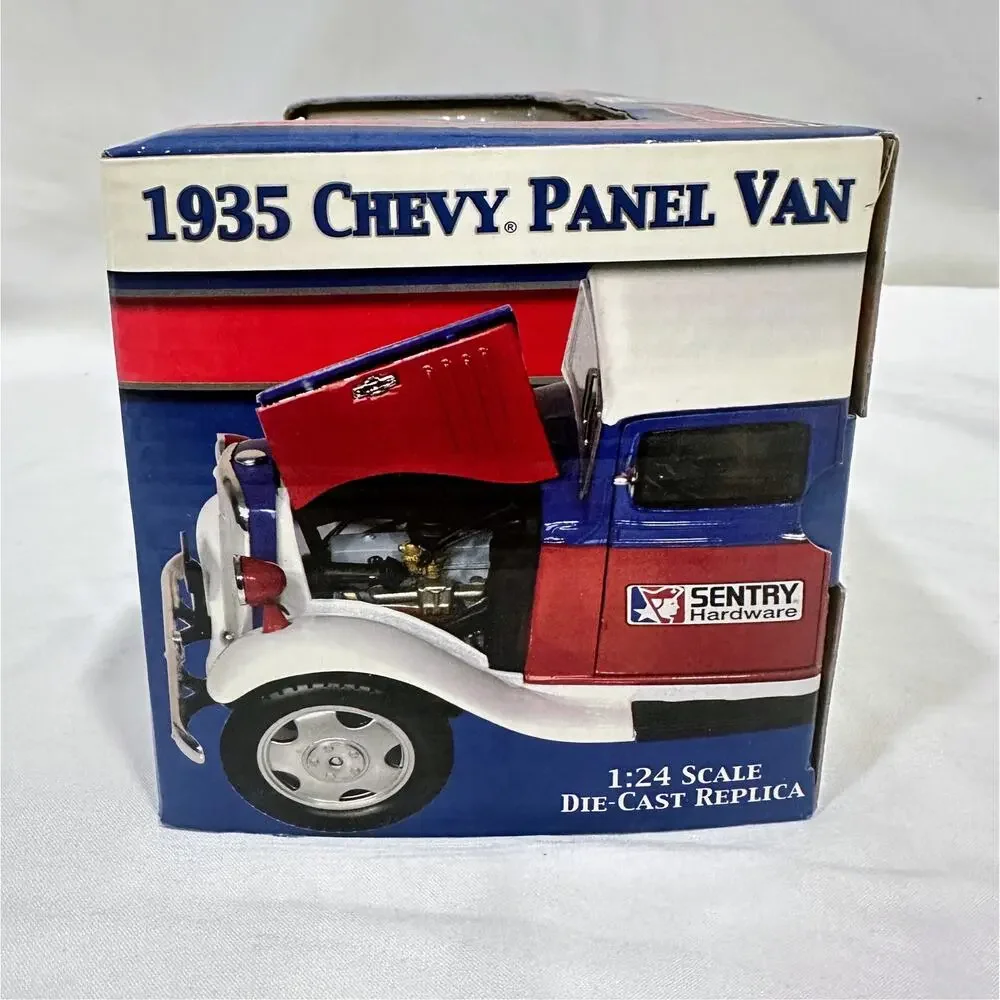 1935 Chevrolet 1-1/2 Ton Panel Van-Sentry Hardware-1:24 Diecast Crown-Ertl-New